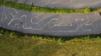 Abandoned radio Controlled Race track in Chattenden kent UK