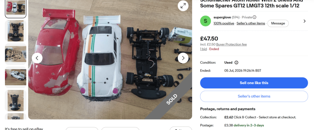 Schumcher Atom 1 Ebay Bargain for LMGT3